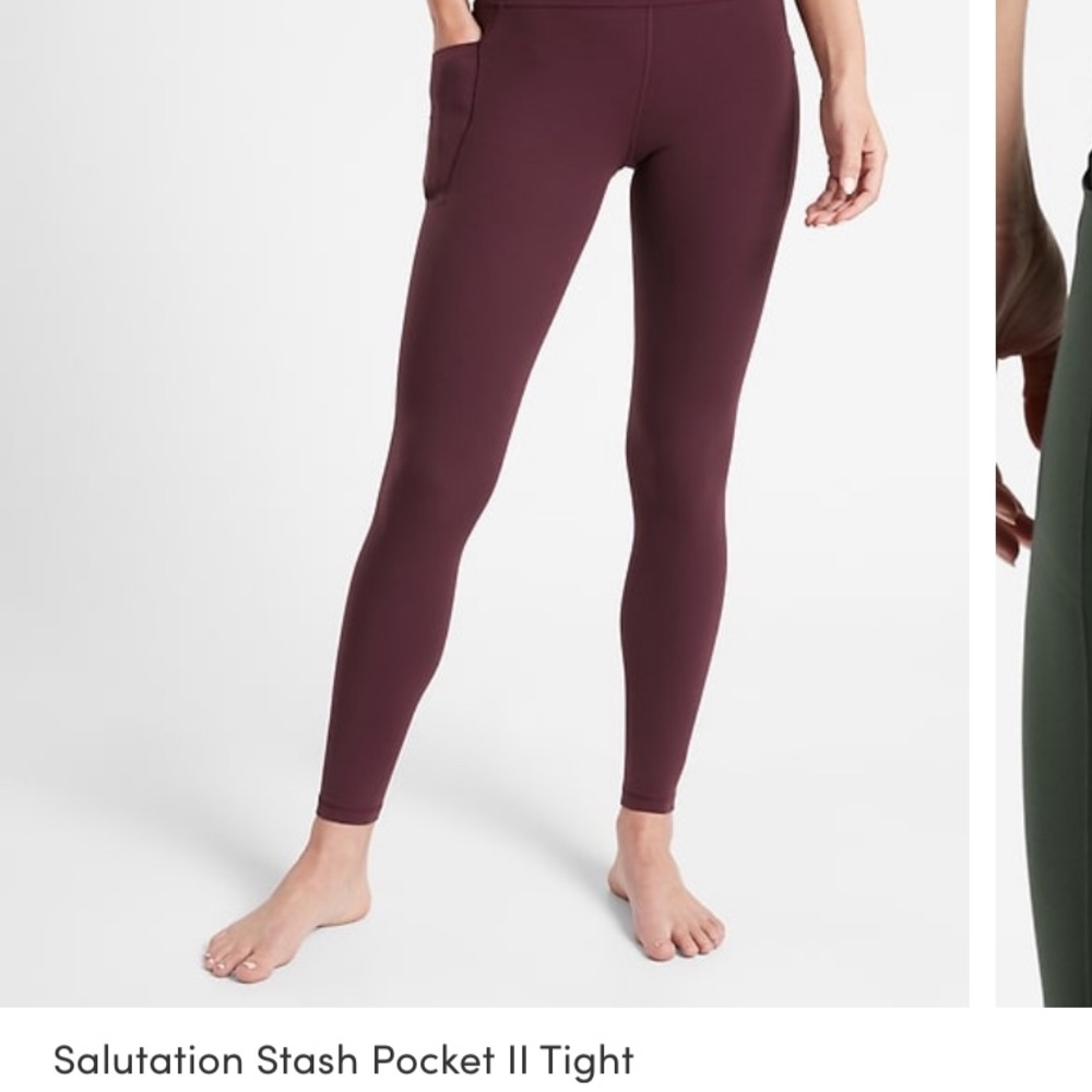 Athleta Salutation stash pocket tight